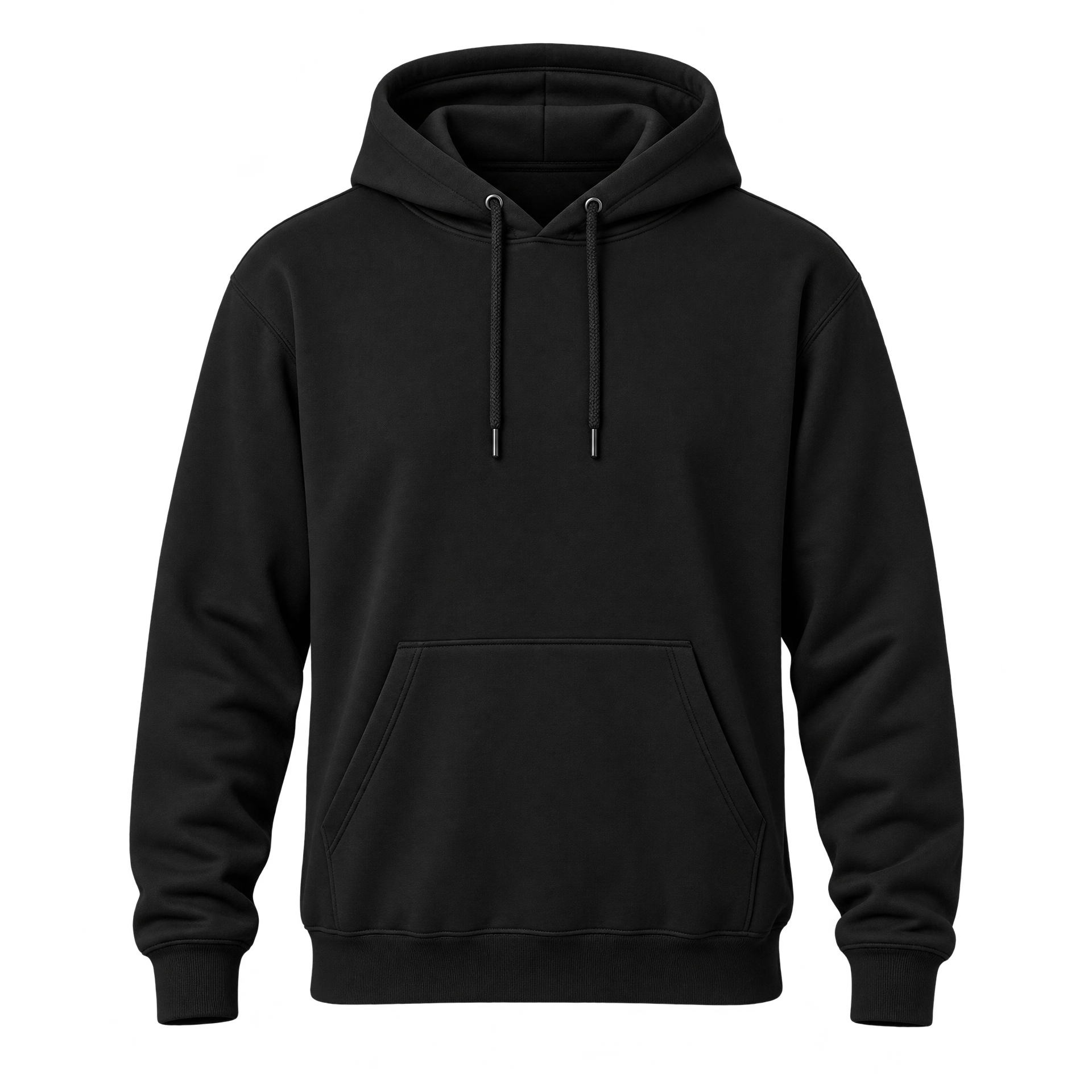 Black pullover hoodie